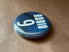 Minnesota Timberwolves NBA BASKETBALL pin pinback button Round Rubio 9 Blue 2&Prime;