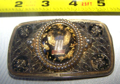 HARLEY DAVIDSON MOTORCYCLES VINTAGE 70&rsquo;S #1 WINGS GOLD FLAKE BELT BUCKLE