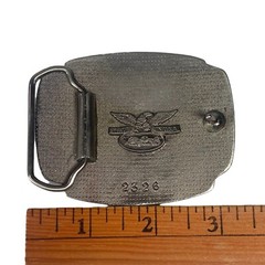 US Army Vietnam Veteran Enamel Belt Buckle « WE SERVED OUR TIME IN HELL » USA 2326