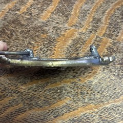 B.A.S.S. Life Member Oval Belt Buckle Brass