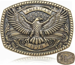 Western Belt Buckle for Men Women – 2026 NEW Eagle Belt Buckles Men Cowboy Belts
