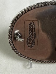 Nocona Men&rsquo;s Oval Scrolled Western Belt Buckle Silver
