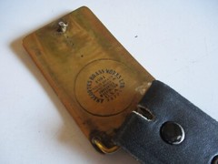 Vintage Brass Belt Buckle & Belt Georgia-Pacific Chlor Operations USA Made