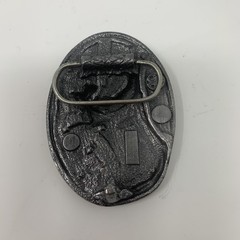 Vintage Bergamot Brass Works Pewter Eagle Belt Buckle USA Bird Wildlife Art