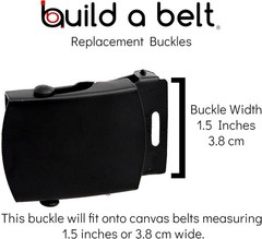 Build A Belt Replacement 1.5&Prime; Wide Buckles for Military Style Belts Assorted