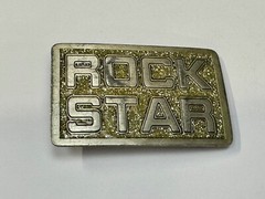 Rock Star 2001 Great American Products Statement Novelty Vintage Belt Buckle