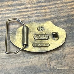 Montana Big Sky Country Brass Belt Buckle VTG USA 1976 Adezy Denver Brassworks