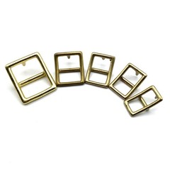 Brass Casted Buckle No Center Pin 5 Size 9.6/13.8/16.1/19.5/24mm