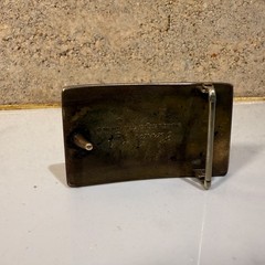 Mid Century Modern Kenneth Reid Buckle Dark Wood Thin Line Brass