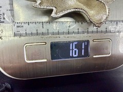 Mystical Asian Chinese Dragon Head Figural Cutout Silver Color Belt Buckle
