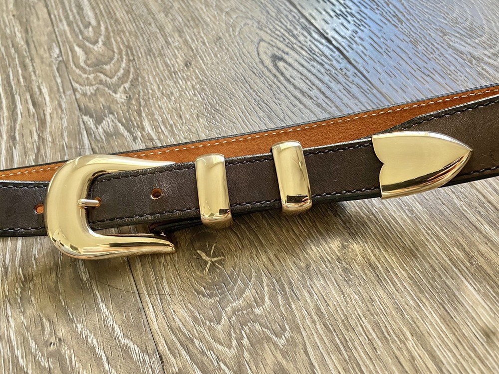 Douglas Magnus 14k Solid Gold XL Belt Buckle Set ✅