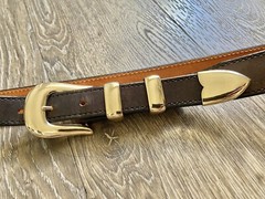 Douglas Magnus 14k Solid Gold XL Belt Buckle Set ✅