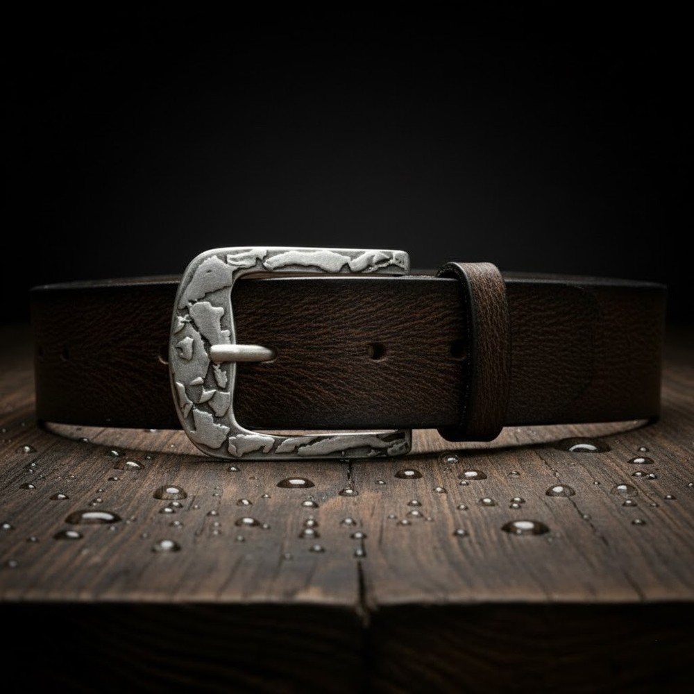 Pin Buckle Belt Buckle with Ornament – Classic Metal Design