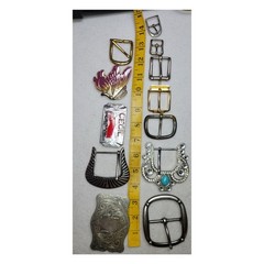 15 Pc Mens Womens Belt Buckles For Crafting Repair Parts