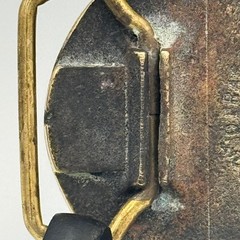 Vintage Odessa Babbitt Bearing Co Solid Brass Belt Buckle Industrial Texas Oil