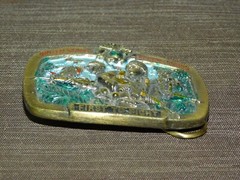 VINTAGE 3 1/4&Prime; ACROSS 1982 UNITED STATES MARINE CORPS FIRST TO FIGHT BELT BUCKLE