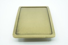 Blank Rectangle Bronze Plated Finish Metal Belt Buckle