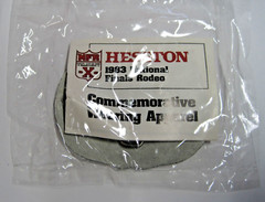 Hesston 1983 National Finals Rodeo NFR Adult Cowboy Buckle in Original Plastic