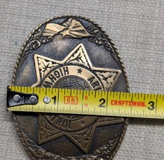 vintage ARIZONA belt buckle CREATIVE CASTINGS custom cast BRASS bronze WESTERN