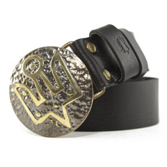 Brass belt buckle Yaroslav trident, Ukrainian symbol, Grand Prince of Kyiv