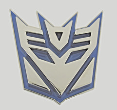 Transformers Belt Buckle Decepticon Blue Metal Hasbro Original Cosplay Halloween