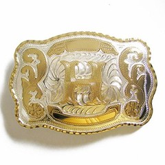 NEW INITIAL  » H  » RODEO BIG COWBOY WESTERN BELT BUCKLE