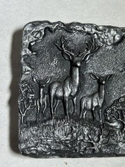 Vintage Ultra Ent Deer Buck Outdoor 1986 Belt Buckle Artist Paula Freed Collect