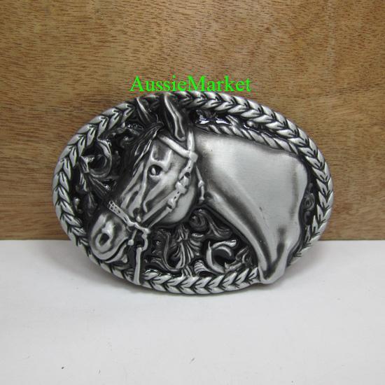1 x mens ladies belt buckle quality metal alloy horse cowboy farm stable jeans