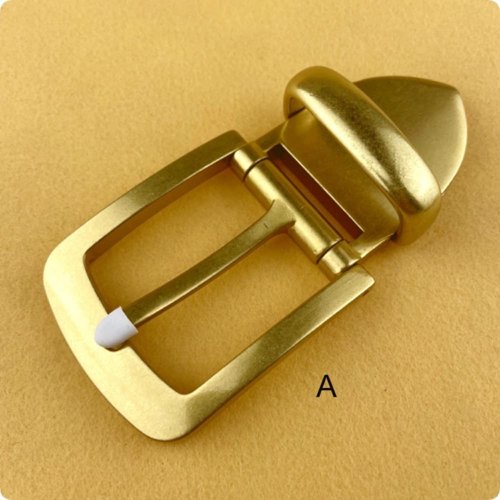 40mm Brass Tail Clasp Buckle European American Style Handmade Leather Belt DIY