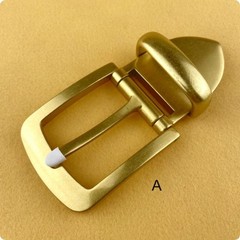 40mm Brass Tail Clasp Buckle European American Style Handmade Leather Belt DIY