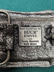 Buck Knives Smoky Mountain Knife Works Belt Buckle