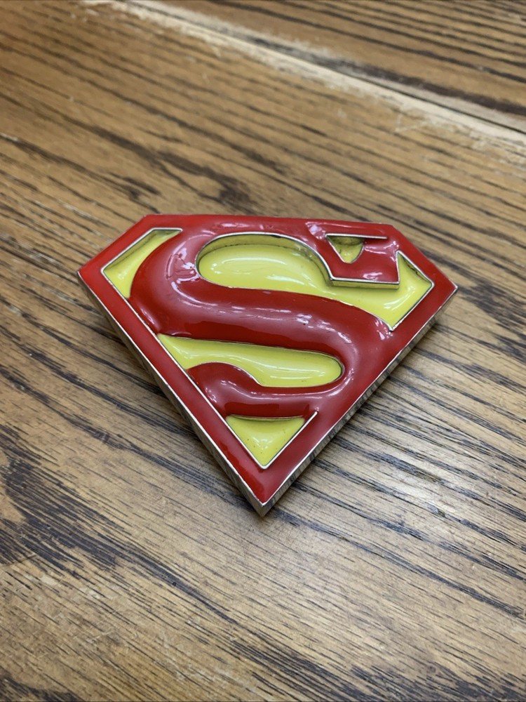 ☄️SUPERMAN 💥Belt Buckle Classic Logo DC Comics s08 GTO