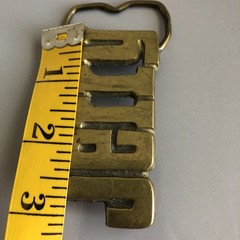 Vintage Aminco Solid Brass JERRY Name Belt Buckle Personalized Western Retro