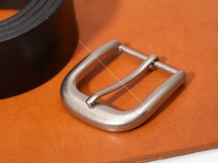38MM Western Solid Metal Prong End Bar Leathercraft Belt Pin Buckle 3-Piece Set