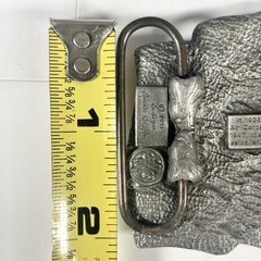 Vintage USA United States Air Force Military Belt Buckle 1.75” Flag Eagle Pewter