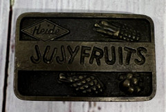Vintage Henry Heide Jujyfruits 2&Prime; Belt Buckle Oden 1975
