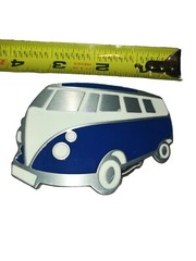 CAR TRUCK VAN CHROME SILVER BLUE BELT BUCKLE US SELLER