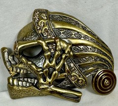 Halloween Skeleton Belt Buckle Gothic Grunge Emo Punk Unisex READ Buckle Only