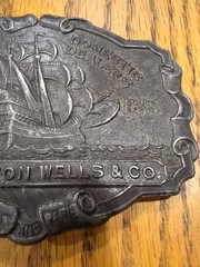 Lewis Buckles Livingston & Wells Co. Foreign Domestic Gold Dealers Wells &Co Vtg