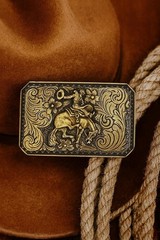 Vintage Bucking Bronco Belt Buckle Rodeo Cowboy Western Ranch Style Gift