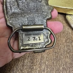 Vintage Caboose Belt Buckle The Great American Belt Company Chicago Brass Ltd Ed