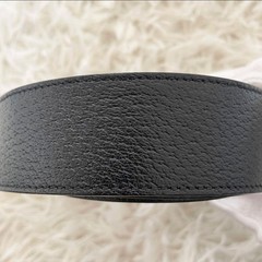GUCCI Pre-Owned Belt Marmont Gold Buckle Black