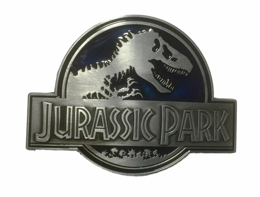 Jurassic Park Logo Enamel Metal Belt Buckle