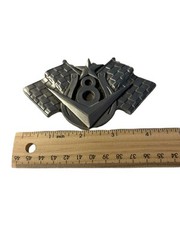 Horseshoe 8 Ball Belt Buckle Checkered Flags Gambling Pewter NOS READ American