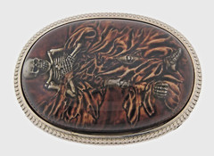 Skull Belt Buckles Skeleton Graveyard Halloween Party Costume Vintage Metal Goth