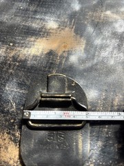 Vintage 1970s BOB Letters Solid Brass Gold Slide Belt Buckle Rectangular
