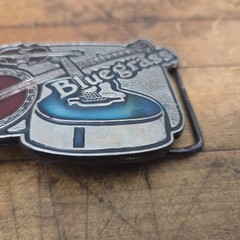 BLUEGRASS countrymusic BRASS belt buckle WESTERN guitar fiddle