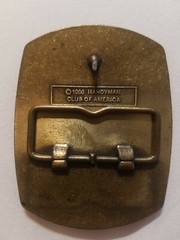 Handyman Club of America Belt Buckle Life Member Brass Vintage 1996