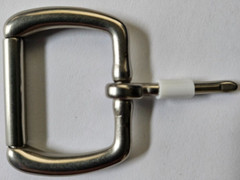 Solid Brass Belt Buckle – 1.25&Prime;- Nickel Matte Finish