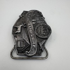 Vintage 1986 Siskiyou New Hampshire State Seal Belt Buckle S-55 Made in USA